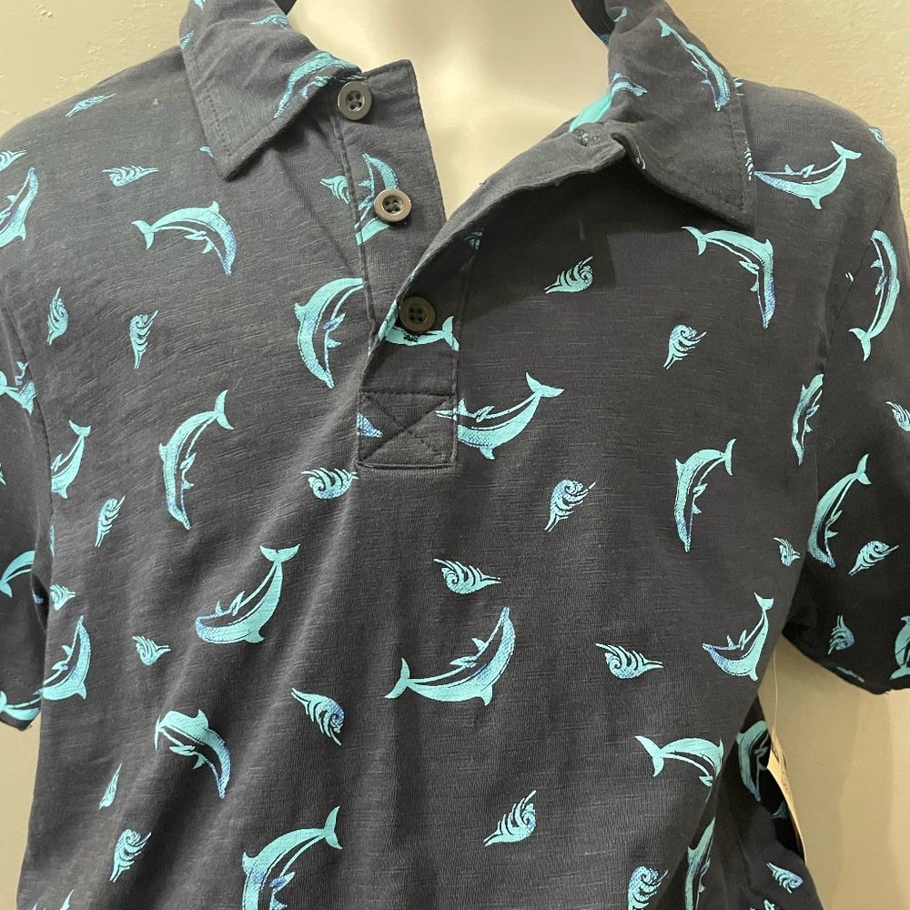 Rustic Blue Dolphin Polo